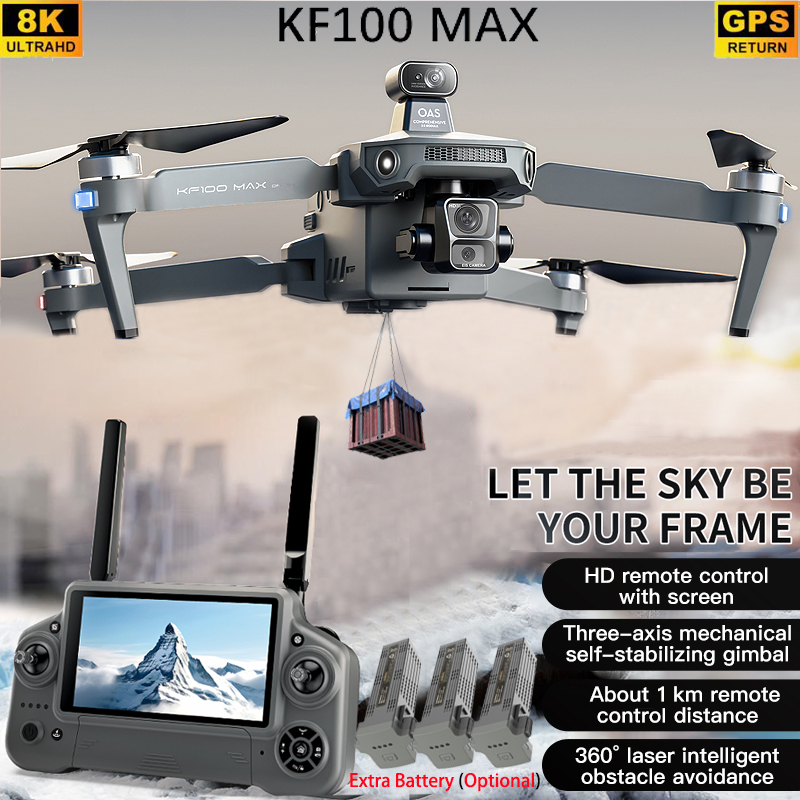 Drone Gimbal Controller - KF100 MAX GPS Drone 4K Cámara