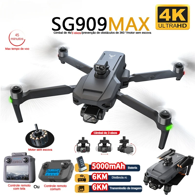 Drone Gimbal 3 Axis - ZLL SG909 SG909MAX Dron profesional con