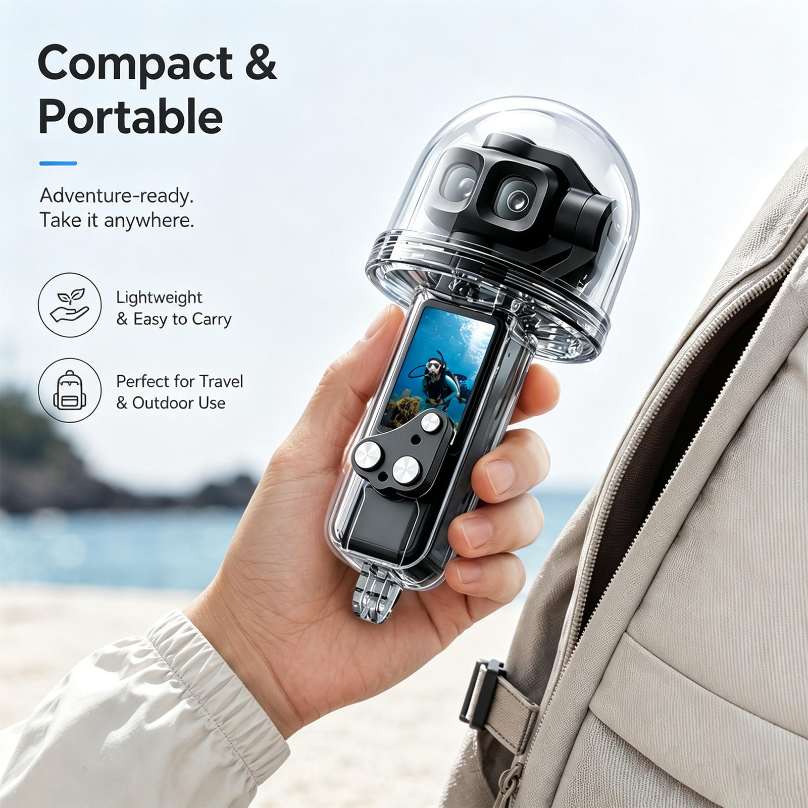 Carcasa impermeable para buceo - Drone Gimbal Case reseña y precio
