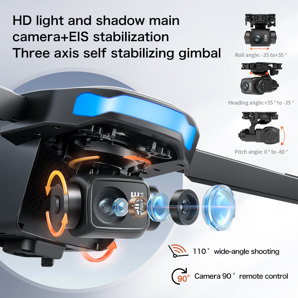 S-X1 nuevo Drone con pantalla  - Drone Gimbal 3 Axis reseña y precio
