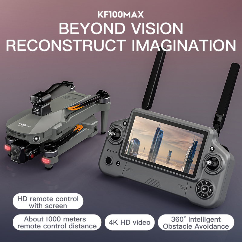 KF100 MAX GPS Drone 4K Cámara  - Drone Gimbal Controller reseña y precio