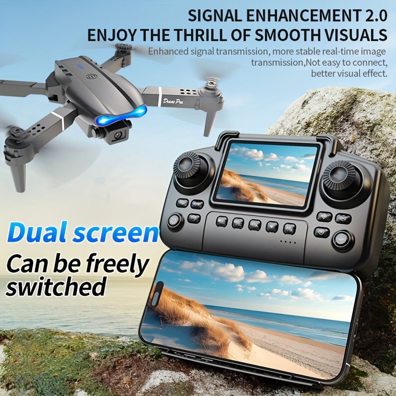 Nuevo Dron Plegable E99 PRO MA - Drone Gimbal Controller reseña y precio
