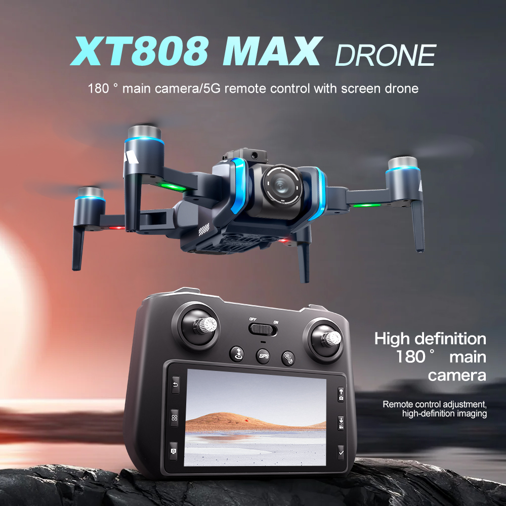 Dron XT808 FPV con Cámara Dual - Drone Gimbal 3 Axis reseña y precio