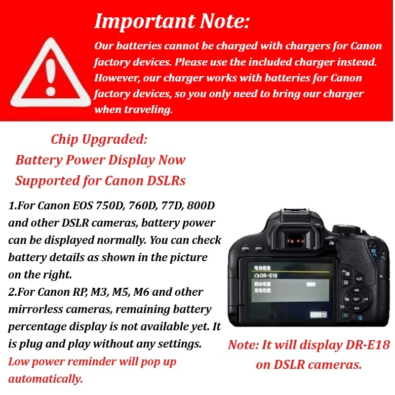Batería Recargable de Iones de - Canon Camera Eos R8 reseña y precio