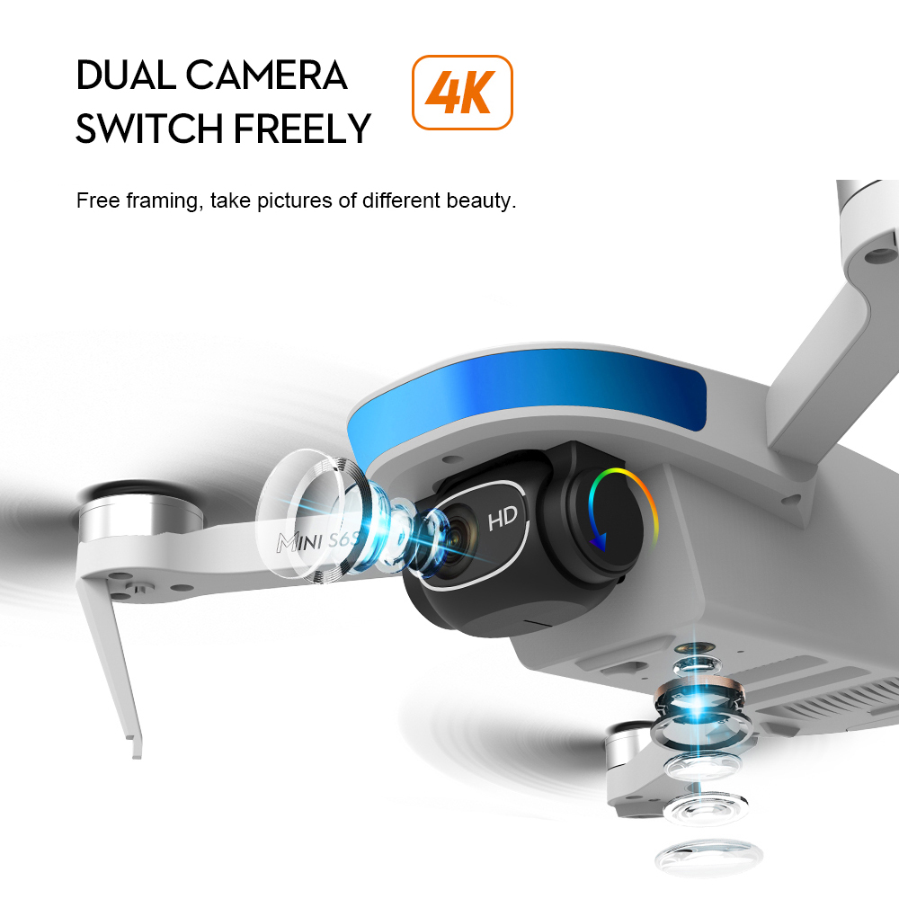S6S GPS posicionamiento de flu - Drone Gimbal 2 Axis reseña y precio