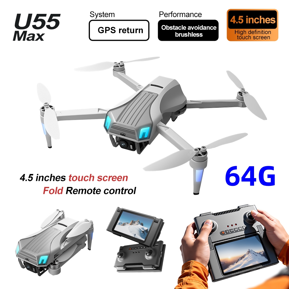 Dron NCZOBOE U55 con GPS y Flu - Drone Gimbal 2 Axis reseña y precio